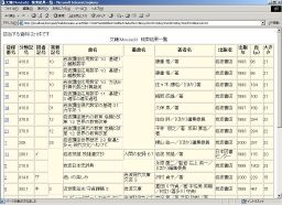 WEB文籍(MonJack)一覧画面